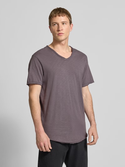 ONLY & SONS Regular Fit T-Shirt aus reiner Baumwolle Modell 'BENNE LONGY' Stein 4