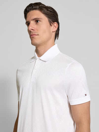 Tommy Hilfiger Regular Fit Poloshirt aus reiner Baumwolle Ecru 3