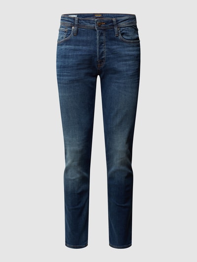 Jack & Jones Jeansy w dekatyzowanym stylu o kroju slim fit Jeansowy niebieski 2