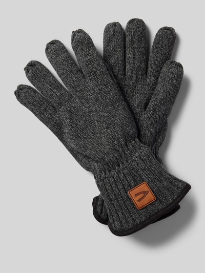 camel active Handschuhe mit Label-Detail Anthrazit 1