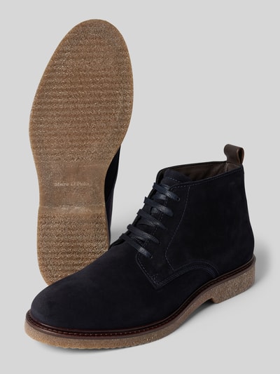 Marc O'Polo Veterschoen van suède Marineblauw - 4