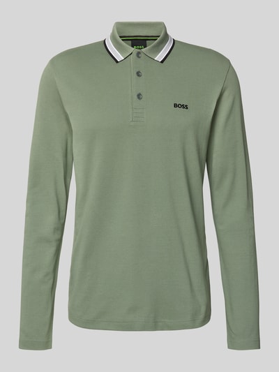 BOSS Green Regular fit poloshirt van puur katoen Lindegroen - 2
