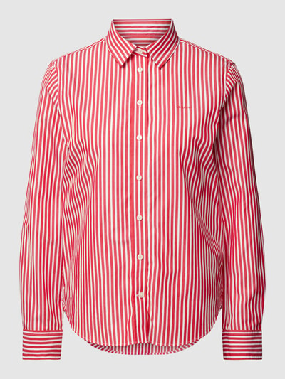 Gant Overhemdblouse van katoen met streepmotief Rood - 2