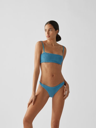 Hunza G Bikini mit Spaghettiträgern Hellblau 4