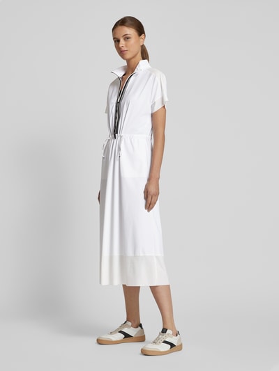 Marc Cain Midi-jurk met opstaande kraag Offwhite - 1