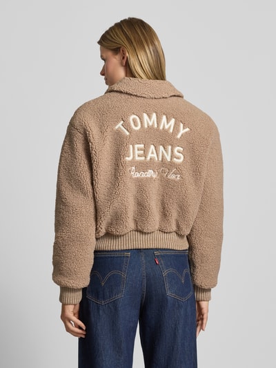 Tommy Jeans Relaxed fit bomberjack van teddybont Beige - 5