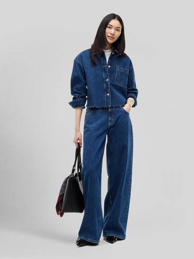 Tommy Jeans Relaxed Fit Jeanshemd aus reiner Baumwolle Dunkelblau 1