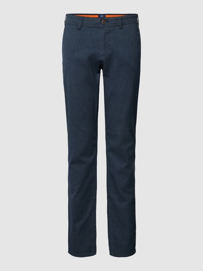 MCNEAL Stoffen broek met structuurmotief Marineblauw - 2