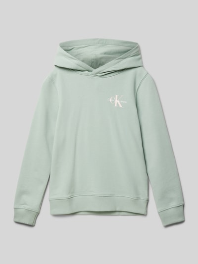 Calvin Klein Jeans Hoodie met capuchon Rietgroen - 1