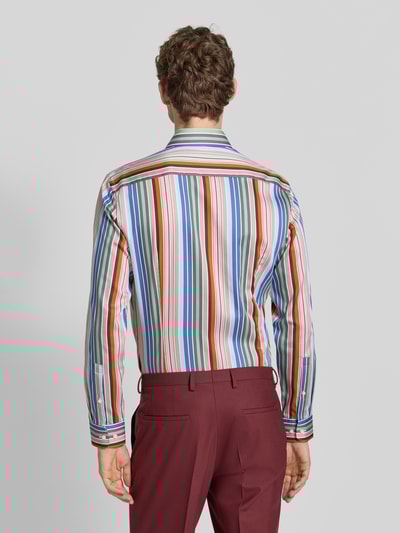 Jake*s Slim Fit Businesshemd aus Baumwolle mit Kentkragen Bordeaux 5