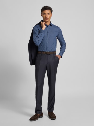 OLYMP Level Five Slim fit zakelijk overhemd met kentkraag Marineblauw - 1