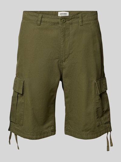 Jack & Jones Regular Fit Cargoshorts mit Gürtelschlaufen Modell 'COLE BARKLEY' Oliv 2