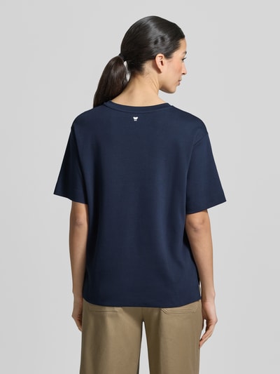 Weekend Max Mara Regular Fit T-Shirt aus reiner Baumwolle Modell 'MULTID' Marine 5