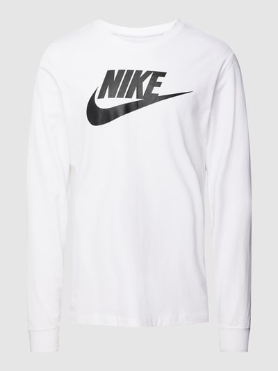 Nike Shirt met lange mouwen en logoprint, model 'ICON FUTURA' Wit - 2