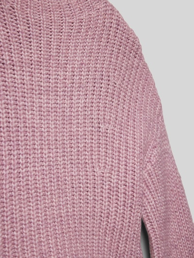 Mango Strickpullover mit Rundhalsausschnitt Modell 'Yasmin' Rosa 2