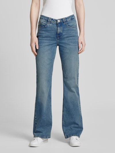 OPUS PANTS Flared jeans met 5-pocketmodel, model 'Enja' Lichtblauw - 4