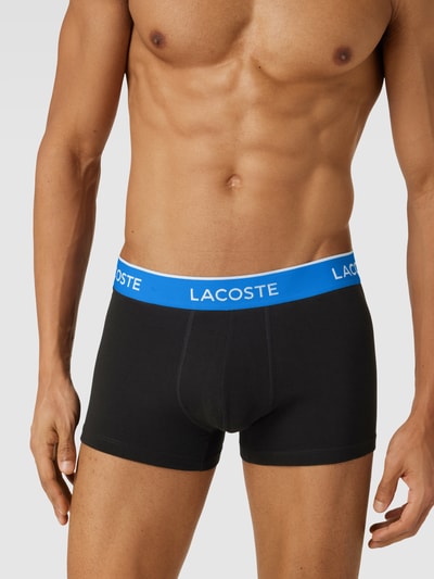 Lacoste Obcisłe bokserki z detalem z logo w zestawie 3 szt. Królewski niebieski 3