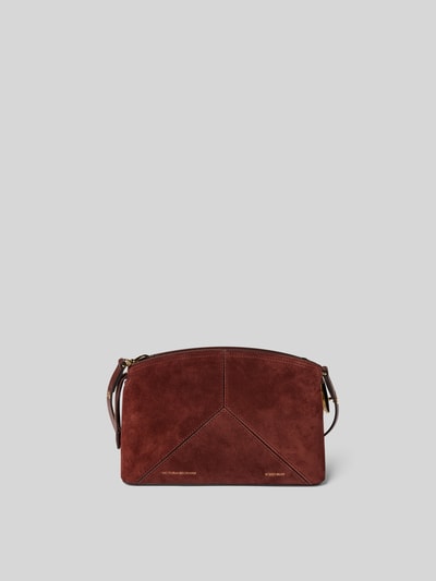 Victoria Beckham Shoulder Bag mit Logo-Prägung Dunkelbraun 2