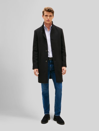 Tommy Hilfiger Regular Fit Mantel aus Woll-Mix Black 3
