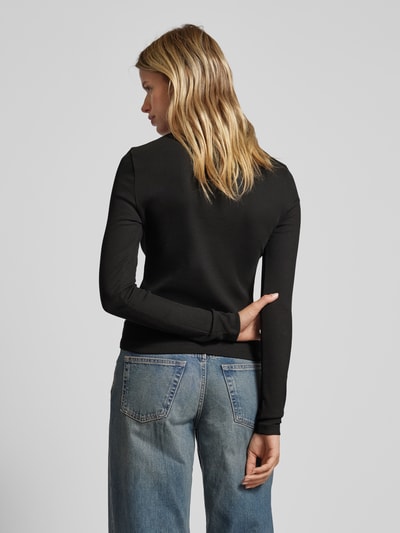 Calvin Klein Jeans Shirt met lange mouwen met ribstructuur Zwart - 5