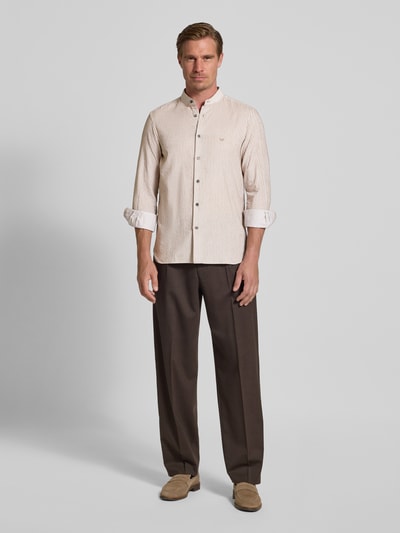 Emporio Armani Freizeithemd mit Knopfleiste Beige 1