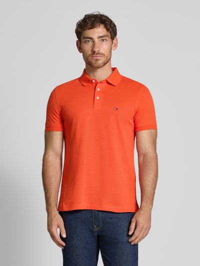 Tommy Hilfiger Slim Fit Poloshirt aus Baumwoll-Elasthan-Mix Orange 4