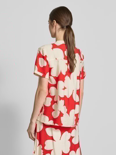 B.Young Bluzka o kroju regular fit z listwą guzikową model ‘IBINE’ Czerwony 5