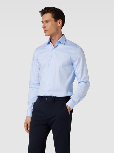 CK Calvin Klein Regular Fit Business-Hemd mit Label-Stitching Modell 'TONALDOBBY' Bleu 4