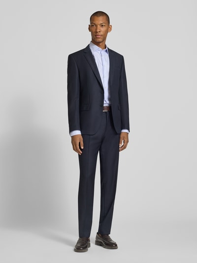 Jake*s Slim Fit Businesshemd mit extra langem Arm Bleu 1