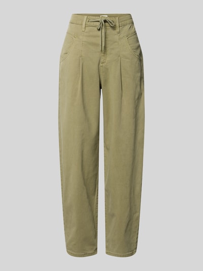 Produktfoto, Barrel Fit Jeans aus Baumwoll-Mix von s.Oliver RED LABEL in Optik: Unifarben, Passform: Barrel Fit, Ankle-Länge, Tunnelzug, Knopf und verdeckter Reißverschluss, seitliche Eingrifftaschen, Gesäßtaschen, Material: Baumwoll-Mix