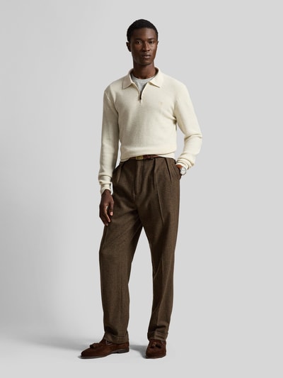 Polo Ralph Lauren Pullover aus Wolle mit Troyerkragen Sand 1