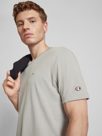 CHAMPION T-shirt met logostitching Donkergrijs - 3