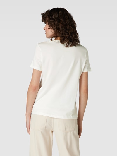 Vero Moda T-Shirt aus Baumwolle mit Motiv-Detail Modell 'MIAFRANCIS' Weiss 5