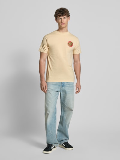 SANTA CRUZ T-Shirt mit Label-Print Beige 1