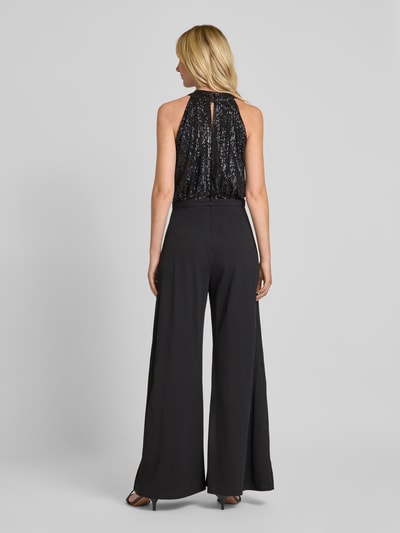 Swing Jumpsuit met pailletten Zwart - 5