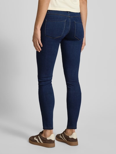 ONLY Jeansy o kroju skinny fit z mieszanki wiskozy model ‘Rain’  Ciemnoniebieski 5