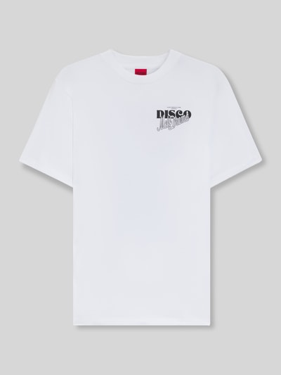 HUGO Relaxed fit T-shirt van puur katoen, model 'VINTAGE TEE' Offwhite - 2