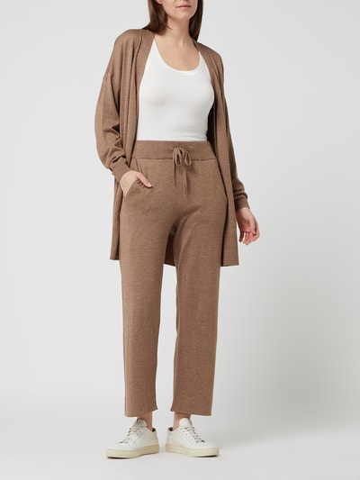 Fransa Longcardigan mit Taillengürtel  Taupe Melange 1