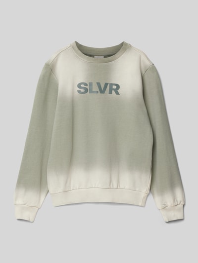 s.Oliver RED LABEL Regular Fit Sweatshirt aus reiner Baumwolle mit Spray-Effekt Khaki 1