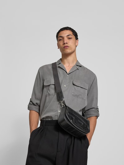 Diesel Crossbody Bag aus echtem Leder Black 1