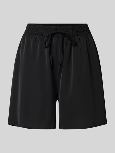 PIECES Regular Fit Sportshorts mit Tunnelzug Modell 'FUA' Black 2