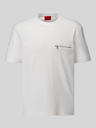 HUGO Regular Fit T-Shirt aus reiner Baumwolle Modell 'Derenn' Weiss 2