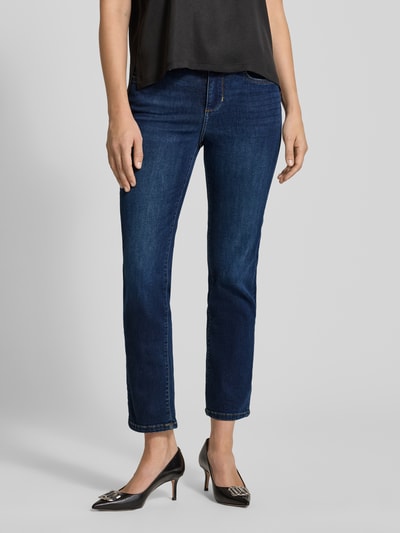 Liu Jo White Slim Fit Jeans mit Eingrifftaschen Dunkelblau 4