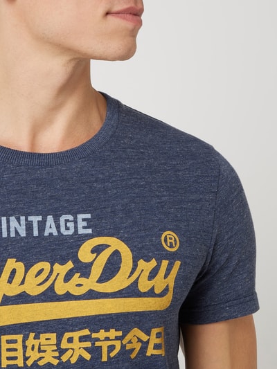 Superdry T-Shirt mit Logo Marine Melange 3