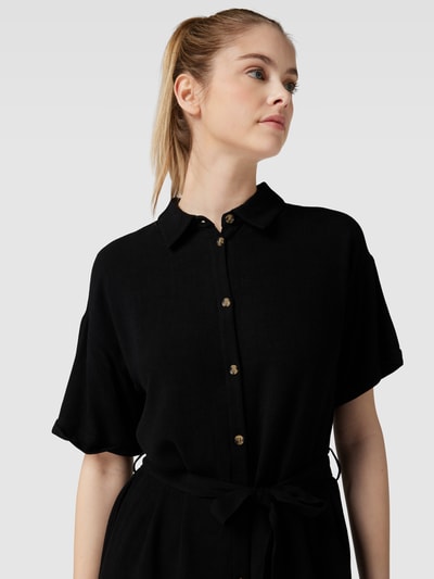 Pieces Blousejurk met viscose, model 'VINSTY' Zwart - 3