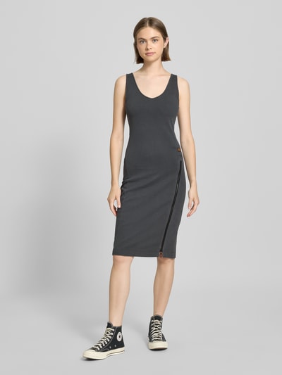 G-Star Raw Mini-jurk met structuurmotief Antraciet - 4