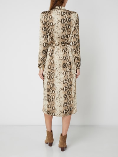 Jake*s Collection Kleid mit Allover-Muster Sand 4