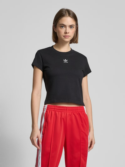 adidas Originals T-Shirt mit Label-Stitching Black 4