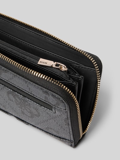 Guess Portemonnee met labelapplicatie, model 'ERENA' Antraciet - 3