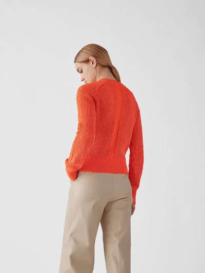 Helmut Lang Pullover mit Rundhalsausschnitt Orange 5